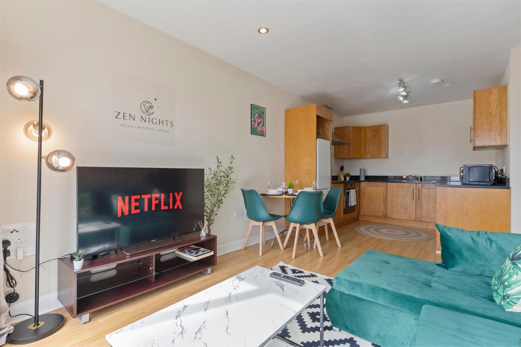 Appartement Stunning Views L Last-minute Escape L Free Parking L Sleeps 6 L By Zen Nights Short Lets & Serviced *